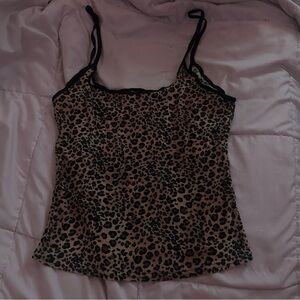 Leopard Print Cami Top